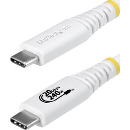 StarTech.com 2m USB4 Kabel, 20Gbps, USB-IF-zertifiziertes USB-C Ladekabel, 240W PD EPR, 4K 120Hz DP 2.1 Monitorkabel, TPE-Mantel