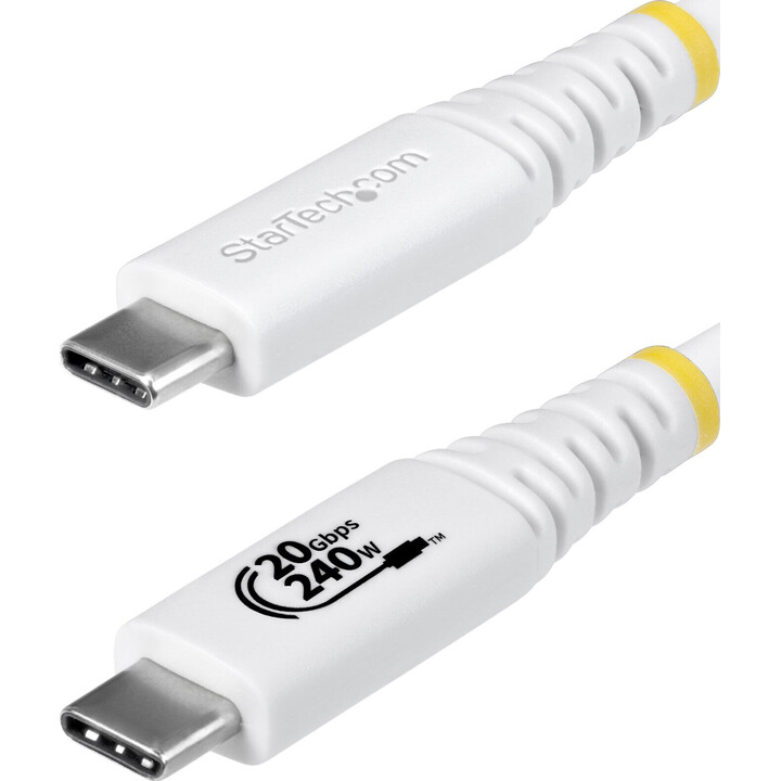 StarTech.com Cable USB4 2m - Cable USB-C Certificado USB-IF - 20Gbps - PD 240W EPR - 4K120 - DP 2.1 - Cable USB Tipo C - Recubri