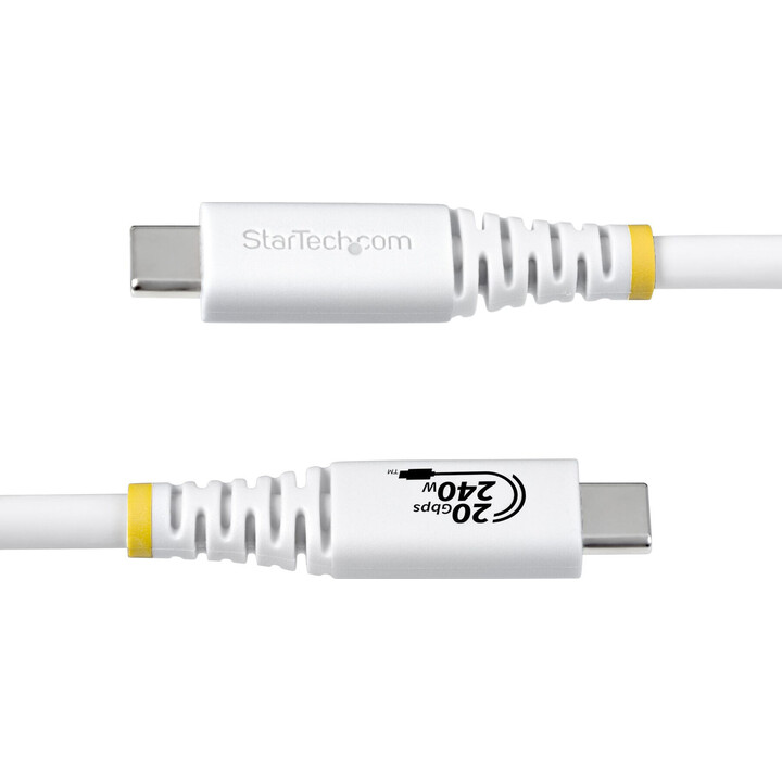 StarTech.com Cable USB4 2m - Cable USB-C Certificado USB-IF - 20Gbps - PD 240W EPR - 4K120 - DP 2.1 - Cable USB Tipo C - Recubri