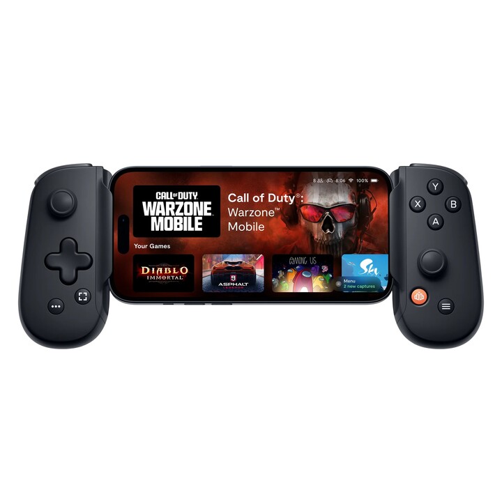 Mando de juegos Backbone One para iPhone, edición PlayStation, Blanco Lightning para PC, PlayStation, Xbox e iOS.