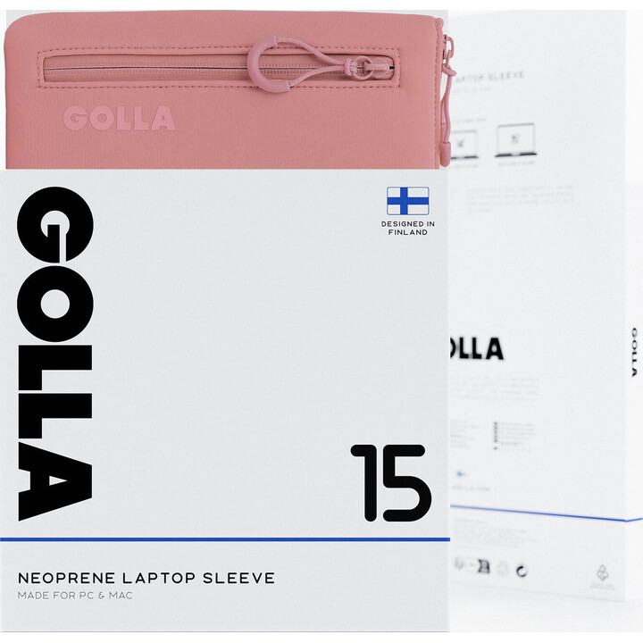 Capa para portátil Golla 15 polegadas rosa sujo