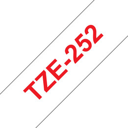 Brother TZE-Schriftbandkassette TZESchriftbandkassette TZe-252 TZe252 Blanco Rojo (TZE252)