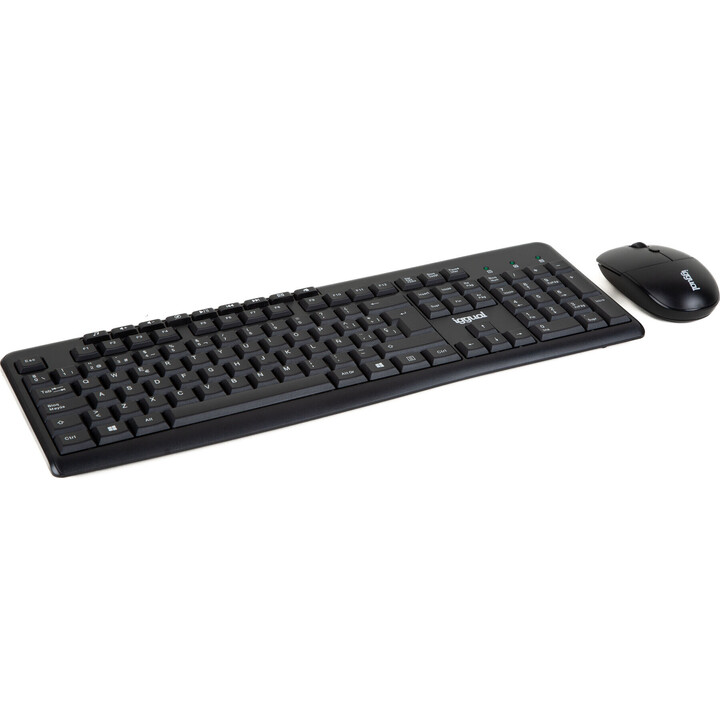 iggual WMK-BASIC teclado Rato incluído Escritório RF Wireless QWERTY Preto