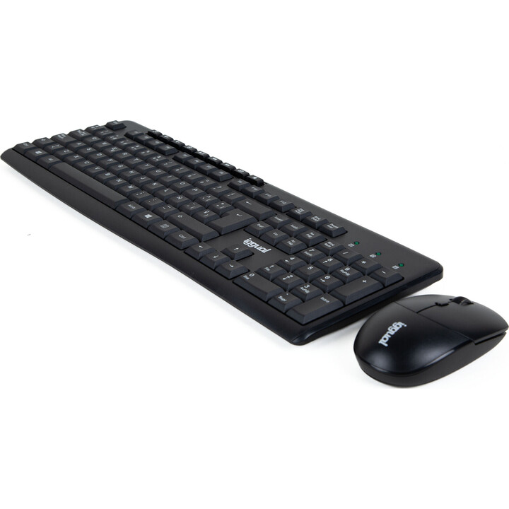 iggual WMK-BASIC teclado Rato incluído Escritório RF Wireless QWERTY Preto