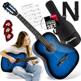 Violão Clássico SUPRIMO CG34 BB 3/4 36 polegadas Azul