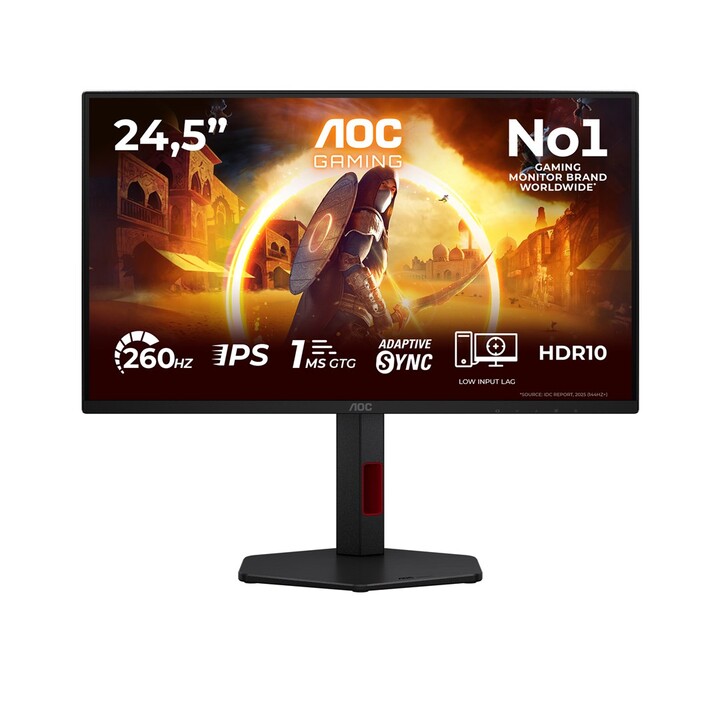 AOC G4 25G4ZR pantalla para PC 62,2 cm (24.5") 1920 x 1080 Pixeles Negro, Rojo