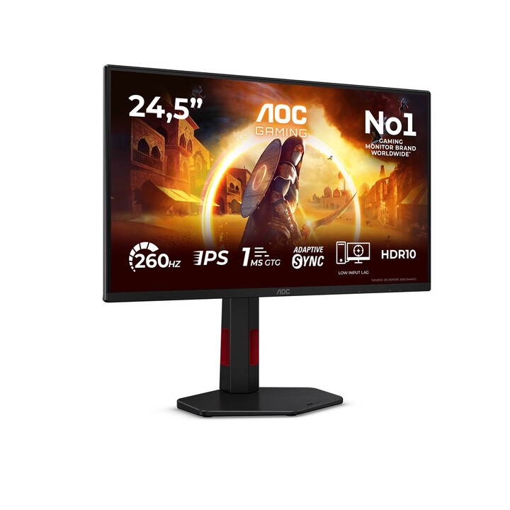 AOC G4 25G4ZR pantalla para PC 62,2 cm (24.5") 1920 x 1080 Pixeles Negro, Rojo