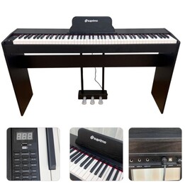 Suprimo SDP88 BK Digitalpiano für den Schreibtisch, schwarz