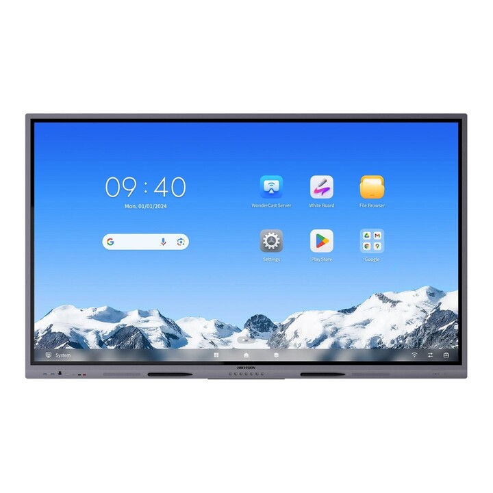 Hikvision Value Series DS-D5C75RB/A2L tableau blanc interactif 190,5 cm (75") 3840 x 2160 pixels Écran tactile Gris