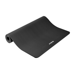 Tapis de gymnastique pour yoga, pilates, fitness, 190x115cm, épaisseur 2cm, matériau NBR, noir, REBEL ACTIVE