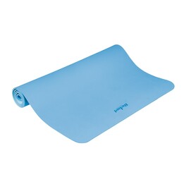 Yoga, Pilates and Fitness Exercise Mat, 200x115cm, 1cm Thick, TPE Material, Blue, REBEL ACTIVE