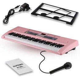 Órgano de teclado SUPRIMO 6136L PK con micrófono para