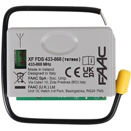 Controlador/receptor de rádio FAAC XF LC FDS 433-868 MHz (787860)