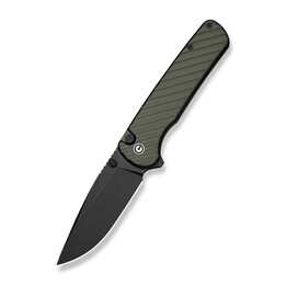 Cuchillo Civivi Iron Tide 14C28N de aluminio verde bosque