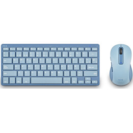 Bundle wireless silenzioso NGS Fantasy - Tastiera e mouse USB · Blu