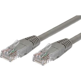 Cable de conexión cat.6 RJ45 UTP 1m. gris - paquete de 10