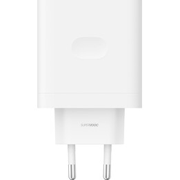 OPPO SuperVOOC Cargador Rápido 100W + USB-A USB-C Cable Blanco