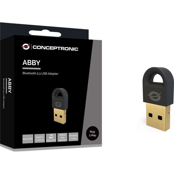Adattatore USB Bluetooth 5.3 nero Conceptronic
