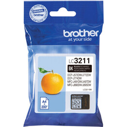 Brother LC3211BK cartucho de tinta 1 pieza(s) Original Rendimiento estándar Negro