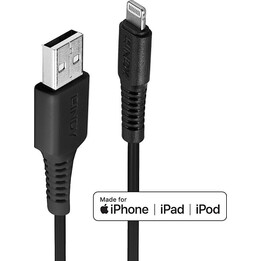Cavo da USB-A a Lightning, nero, 3 m