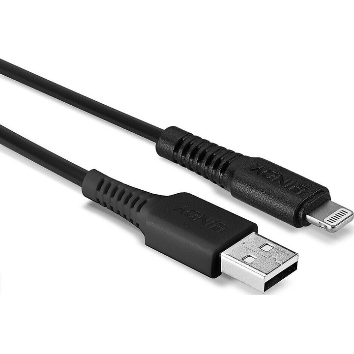 Lindy 31322 cable de conector Lightning 3 m Negro