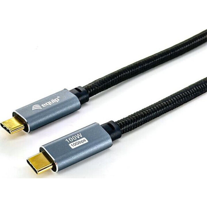 Cabo USB 3.2 Gen 2 C para C, Macho/Macho, 3,0 m, PD100W, 4K/60Hz, 10Gbps, Preto