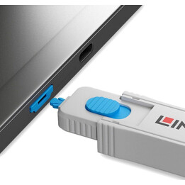 Blocchi per porte HDMI, blu, 4 pezzi
