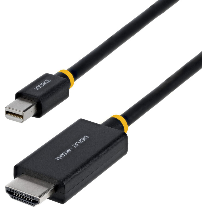 StarTech.com Cavo Adattatore Mini DisplayPort a HDMI da 2 m, 4K 60Hz, Convertitore Video Attivo mDP a HDMI 2.0, HBR3 / HDCP 2.3 