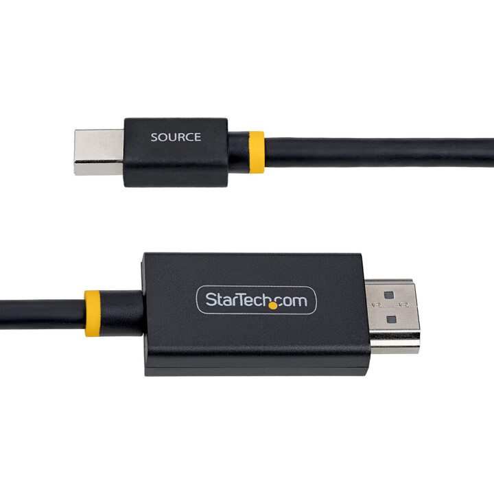 StarTech.com 2m Mini DisplayPort zu HDMI Adapterkabel, 4K 60Hz mit HBR3/HDCP 2.3/DPCP, MDP zu HDMI 2.0, aktiver Video Converter,