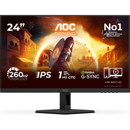 LCD-Monitor | AOC | 23,8 Zoll | 1920 x 1080 Pixel | Full HD | Natives Seitenverhältnis 16:9 | LED | Flach | 24G4ZRE