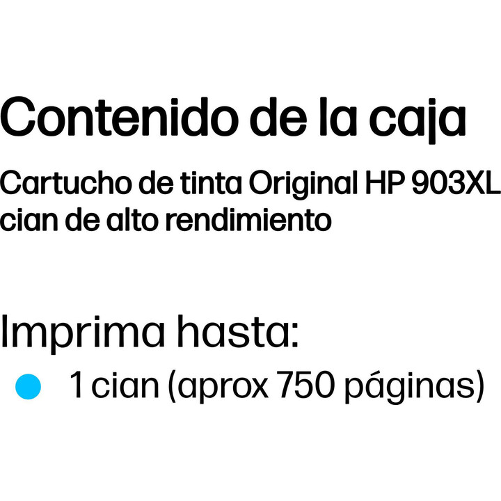 HP 903XL ac cyan ink