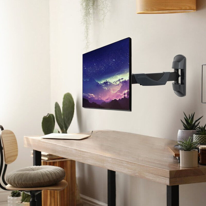 40713- Fixed wall mount for a single screen