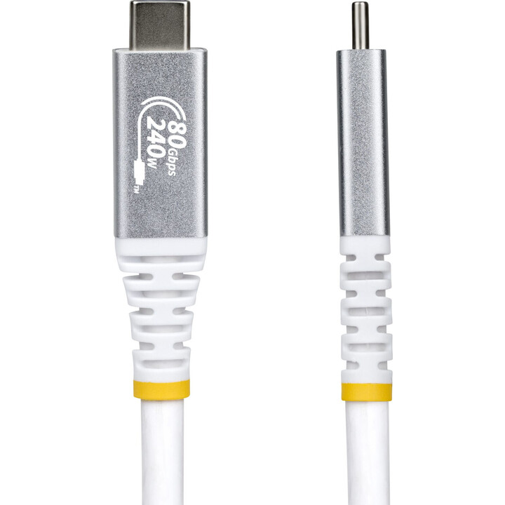 STARTECH.com Cabo USB4 1,5 m 80 Gbps 8K120/4K240 DP2.1 Branco