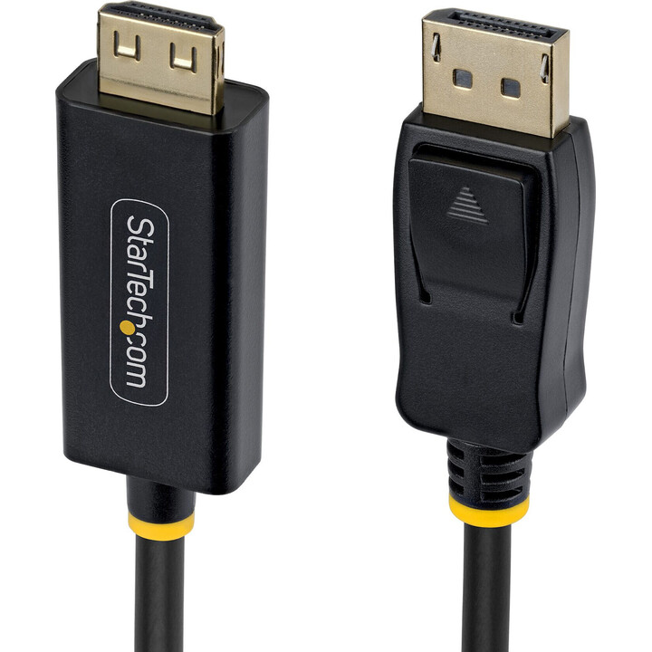 StarTech.com 15F-DP-HDMI-4K60-GR Cable adaptador DisplayPort a HDMI de 4,5 m, 4K 60 Hz, HDR, negro
