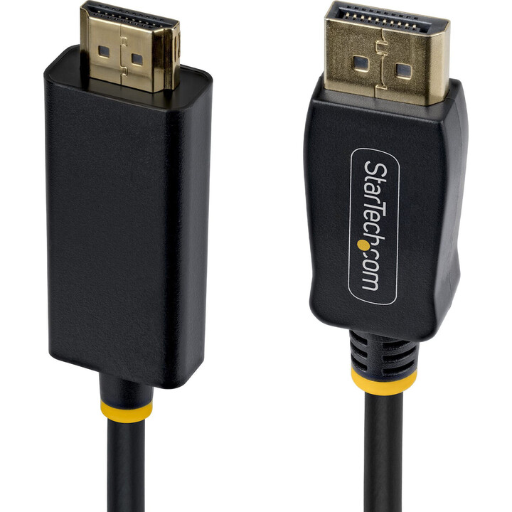 StarTech.com 15F-DP-HDMI-4K60-GR Cable adaptador DisplayPort a HDMI de 4,5 m, 4K 60 Hz, HDR, negro