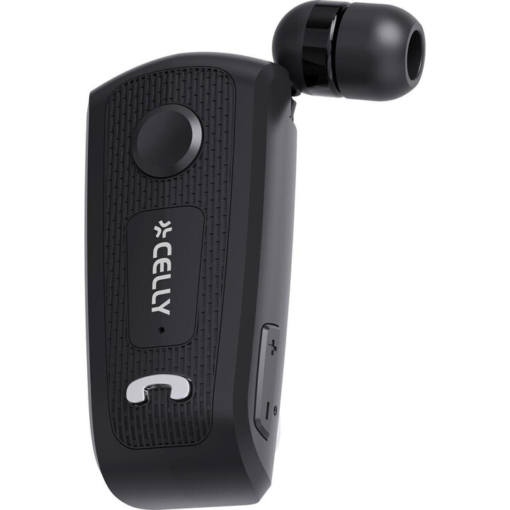 BHCLIPBK-Retractable Wireless Mono Headset