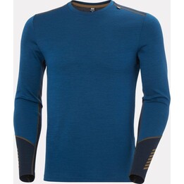 Sudadera térmica Helly Hansen LIFA de lana merino de grosor medio con cuello redondo - Azul oscuro. Talla: L
