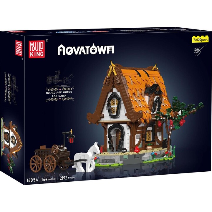 MOULD KING 16054 cabane médiévale en bois jeu de construction 2192 pièces