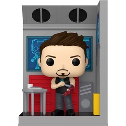 FUNKO POP Tony Stark na sua oficina - Suportes para livros do Homem de Ferro