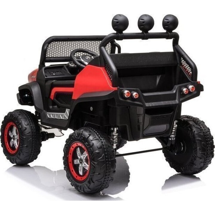Veicolo elettrico Mercedes Unimog S rosso