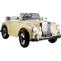Carro elétrico Mercedes 300S bege da LeanToys
