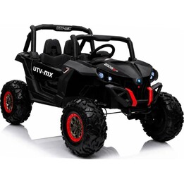 Voiture électrique Jeep XMX603 4x4 avec tableau de bord MP4, couleur noire.