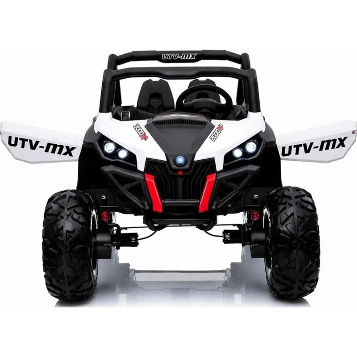 XMX603 4x4-Elektroauto mit MP4-Bedienfeld, Farbe: Weiß.