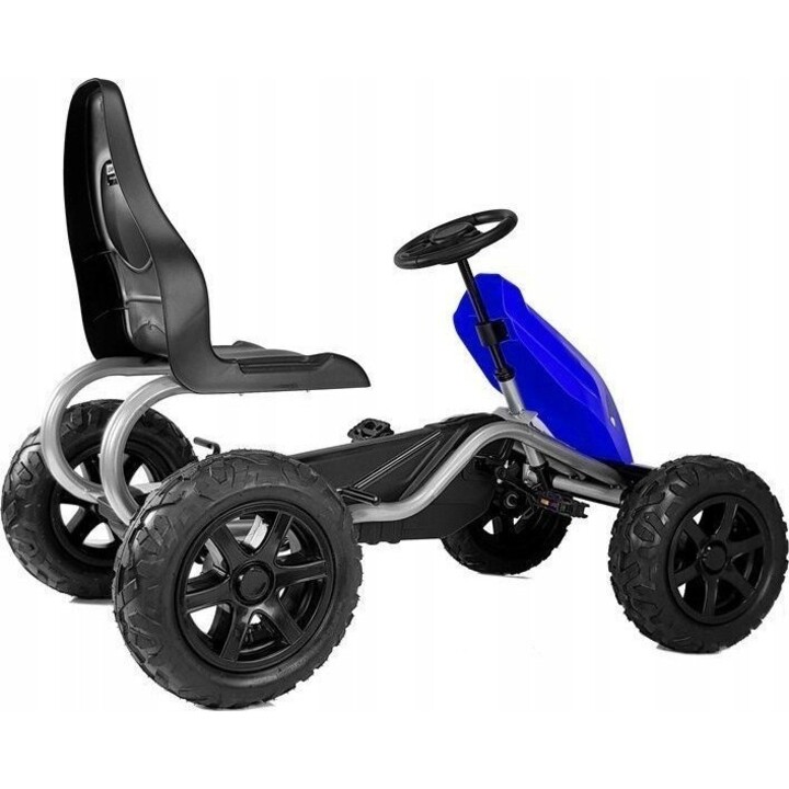 B012 pedal kart with blue inflatable wheels