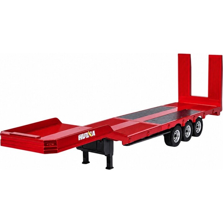 Niederflur-Anhänger für Scania 770S, Huina Red, Maßstab 1:18
