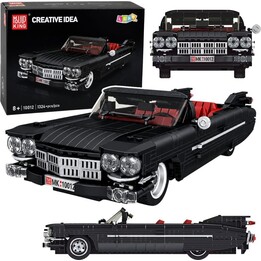 Conjunto de construção «Bricks Classic Car Cabrio Cadi-Elrado» Preto, 1324 peças.
