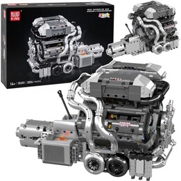 Bausteine V8-Automotor Getriebe 2024 el.
