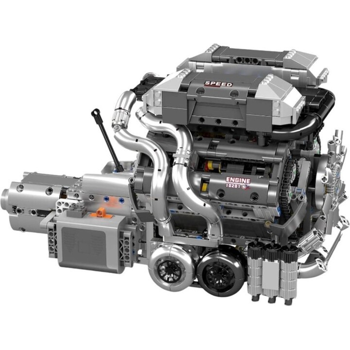 Bloques de construcción: motor de coche V8, caja de cambios 2024 el.