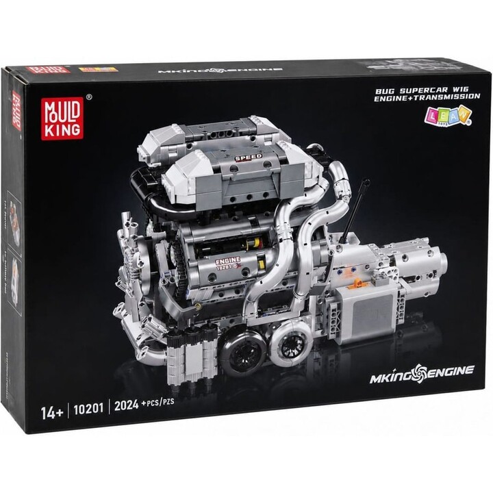 Bloques de construcción: motor de coche V8, caja de cambios 2024 el.