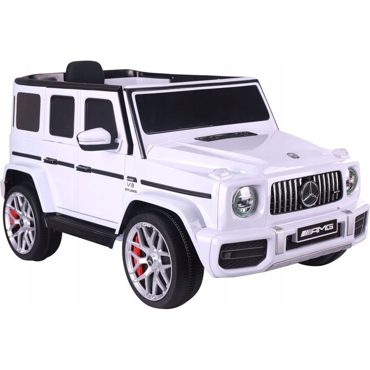 Mercedes G63 S306-1 – weißes Elektroauto